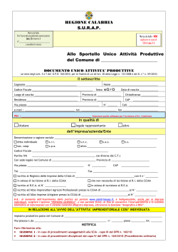 DUAP Regione Calabria