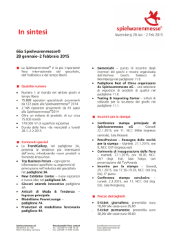 In sintesi - Spielwarenmesse