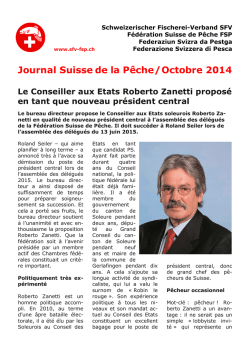 Journal Suisse de la P&ecirc;che/Octobre 2014