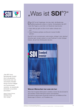 „Was ist SDI®?“ - Persolog