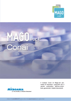 Il modulo Conai di Mago. net per- mette di