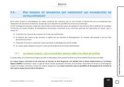 i.5 - des risques et nuisances qui orientent les possibilites de