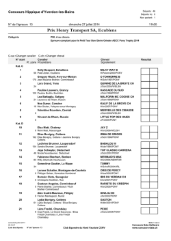 Prix Henry Transport SA, Ecublens