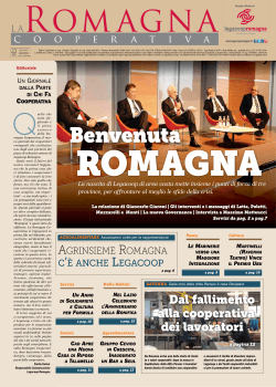 Il numero 1/2014 della Romagna Cooperativa in formato PDF