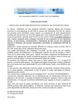 Referente UCCP - FIMMG Catanzaro