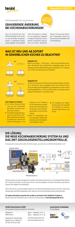 GrAvierende &Auml;nderunG bei K&Uuml;CHenAbSiCHerunGen! WAS iST neu
