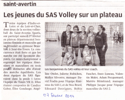 Les jeunes du SAS Volley sur un plateau - Saint