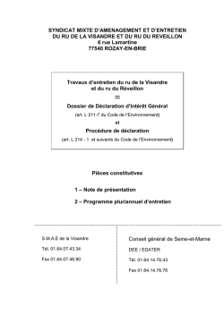 NOTE DE PRESENTATION - VFinale - Seine-et