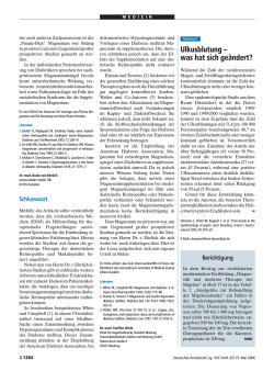Ulkusblutung – was hat sich geändert? - Deutsches Ärzteblatt