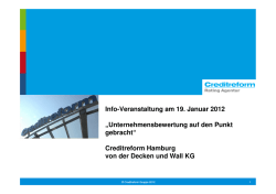 Unternehmensnachfolge Wissen was WERT ist - Creditreform
