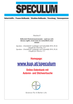 Editorial: Patientenautonomie - und was sich daraus ergibt, wenn