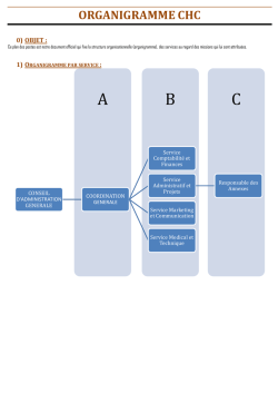 ORGANIGRAMME CHC - CARE HELP Cameroun