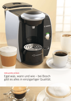 Egal was, wann und wie &ndash; bei Bosch gibt es alles in einzigartiger