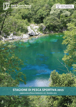 stagione di pesca sportiva 2015 - Ente Tutela Pesca del Friuli