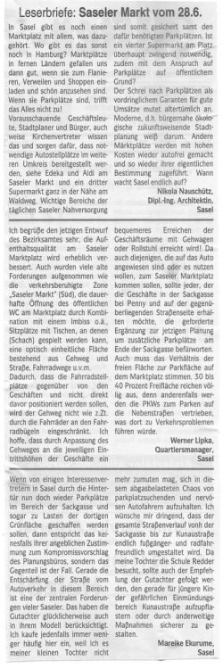 In Sasel gibt es noch einen Marktplatz mit allem, was - Sasel.de