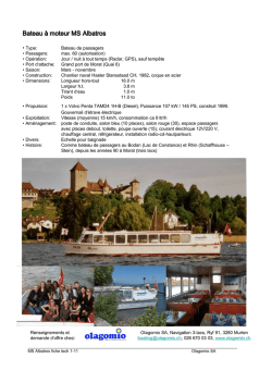 Fiche technique du MS Albatros &agrave; t&eacute;l&eacute;charger