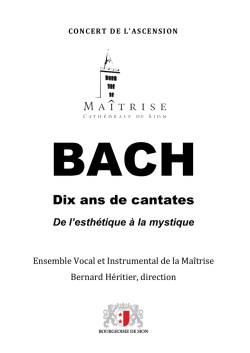 Feuillet - la Fondation Musique Sacr&eacute;e et Ma&icirc;trise de la Cath&eacute;drale