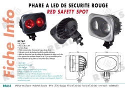 PHARE A LED DE SECURITE ROUGE RED SAFETY SPOT