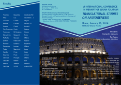 Programma Roma 25 gennaio 2014