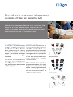 Bracciali per la misurazione della pressione sanguigna Dräger per