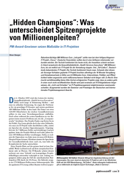 Hidden Champions - GPM Fachmagazin PM aktuell