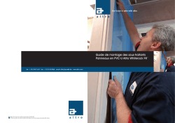 Guide de montage des sous-traitants Panneaux en PVC