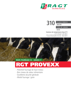 RGT PROVEXX - RAGT Semences