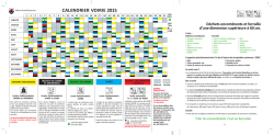 CALENDRIER VOIRIE 2015 - Grand
