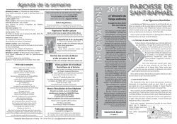 FIP 776 du 04/10/2014 - Paroisses Catholiques à Saint