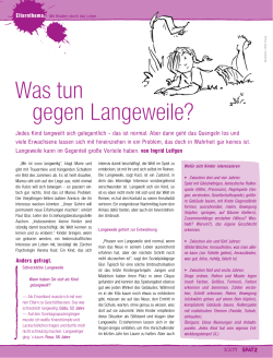 Was tun gegen Langeweile? - spankadesign.de