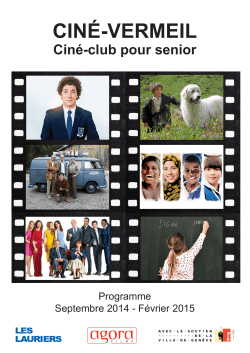 Programme Ciné-Vermeil 2014-2015