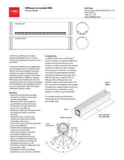 Diffuseur en conduit RRA
