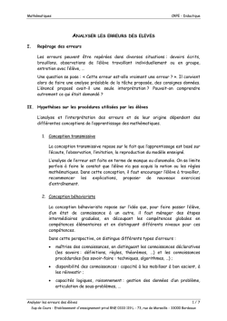MAT-CRPE-Analyser les erreurs des &eacute;l&egrave;ves