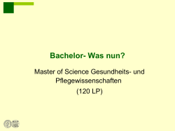 Bachelor- Was nun? - Hochschule Magdeburg-Stendal