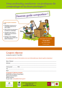 Devenez guide composteur !