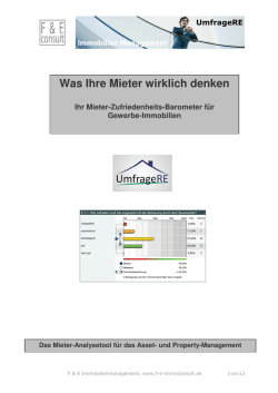 Was Ihre Mieter wirklich denken - F & E Consult