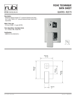 FICHE TECHNIQUE DATA SHEET QUATRO