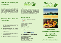Bioenergie-Initiative im Landkreis Rotenburg (Wümme) - TZEW