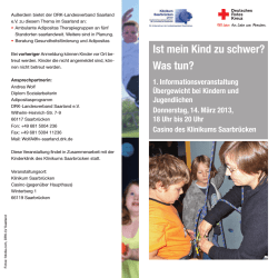 Ist mein Kind zu schwer? Was tun? - DRK Landesverband Saarland
