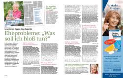 Eheprobleme: &bdquo;Was soll ich blo&szlig; tun?&ldquo; - kunstundeventhaus