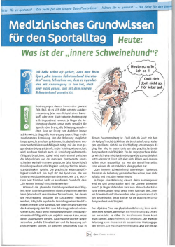 Heute: Was ist der "innere Schweinehund"?