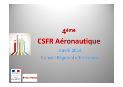 Présentation du CSFR aéronautique