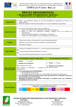 programme bp rea - 2014 - CFPPA de la Haute
