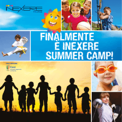 Brochure Inexere Summer Camp 2014