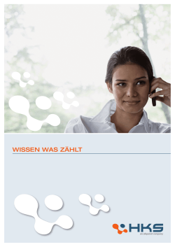 WISSEN WAS ZäHLT - akquinet HKS business technologies GmbH