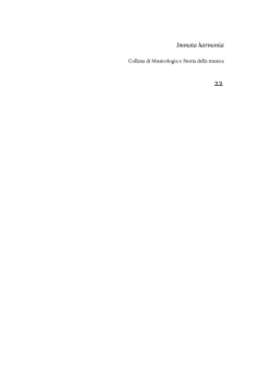 Immota harmon&igrave;a - Aracne editrice