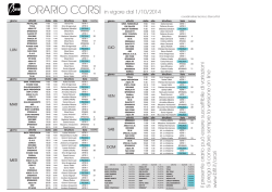Orario Corsi da Ottobre_2014