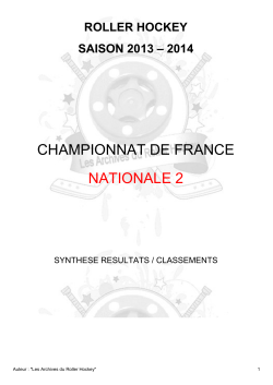 CHAMPIONNAT DE FRANCE NATIONALE 2