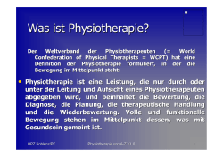 Physiotherapie von A-Z