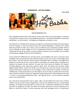 Bio FR Les Hay Babies (mars 2014)